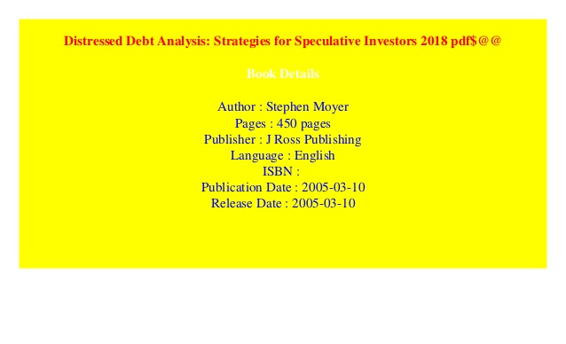 stephen moyer distressed debt pdf to word